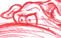 angry mean barking cartoon dog sketch thumbnail