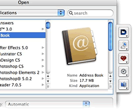 Default Folder Mac utility software for open & save dialog boxes - screenshot