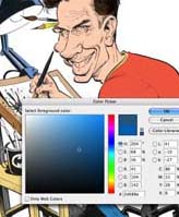 MAD Magazine cartoonist Tom Richmond digital coloring tutorial screenshot