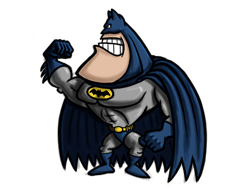 Batman cartoon character drawing