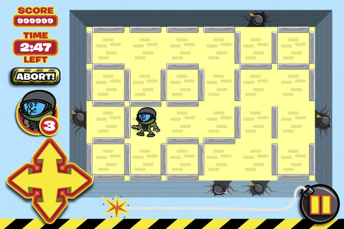 Bomb Sweeper iPhone game design - main screen