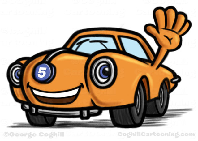 Car/Automobile Cartoon Character for  Fast 5 Xpress by George Coghill