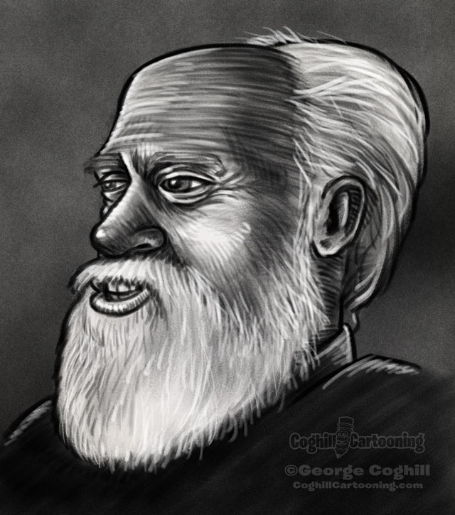 Robert Anton Wilson Portrait 1 Sketch