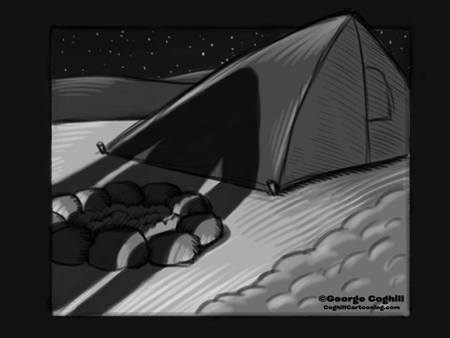 "Yeti Lair: Midnight Creeper" Cartoon Sketch
