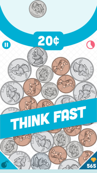 Coin Crash game app cartoon coins