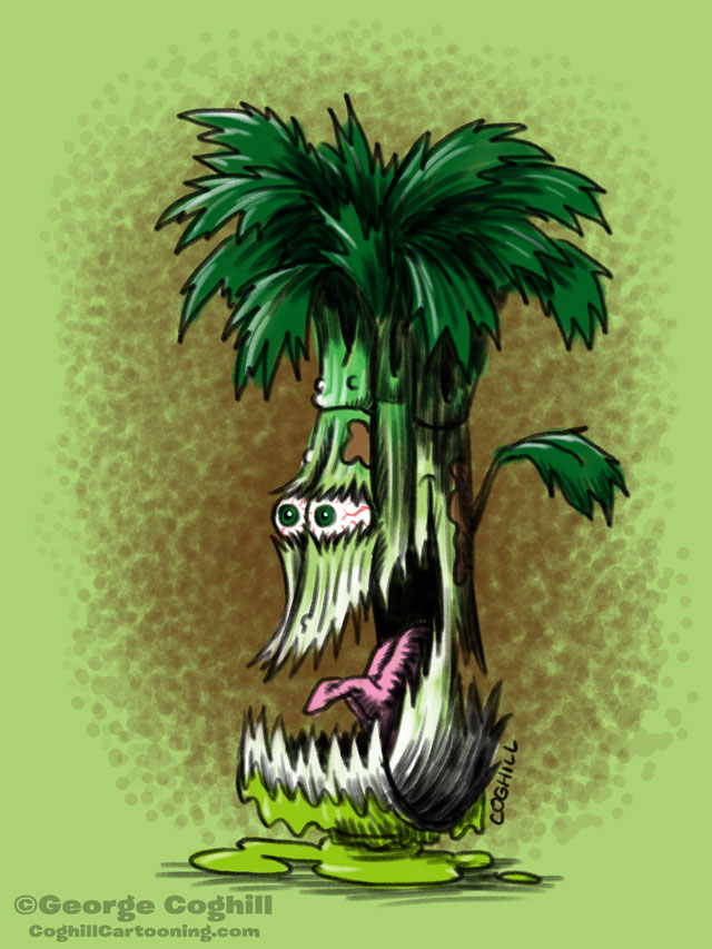 Contused Celery Cartoon Character Sketch Coghill
