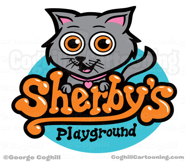 Cart Cartoon Logo Sherbys Playground Coghill