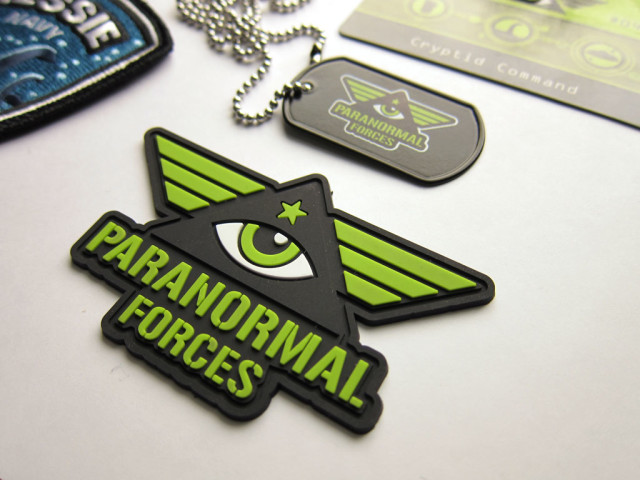 Cryptid Command Paranormal Forces Pvc Emblem & dog tag