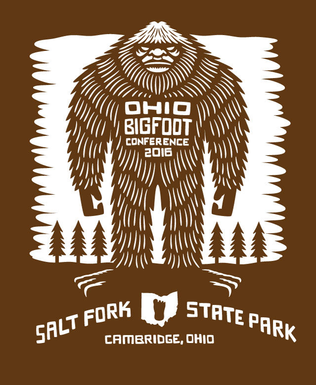 Ohio Bigfoot Conference T Shirt 2016 artwork