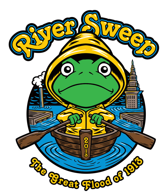 River Sweep 2013 t-shirt artwork.
