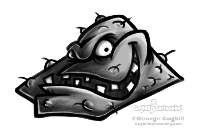Germ cartoon character sketch