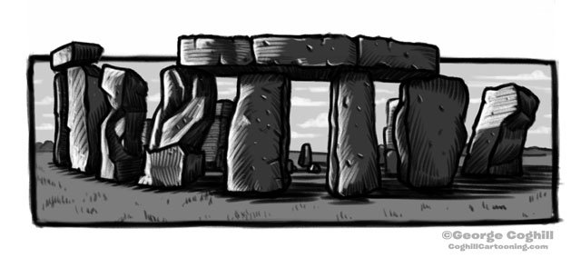 Stonehenge Cartoon Sketch