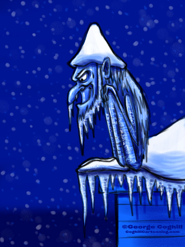Jack Frost Cartoon Character Sketch 2