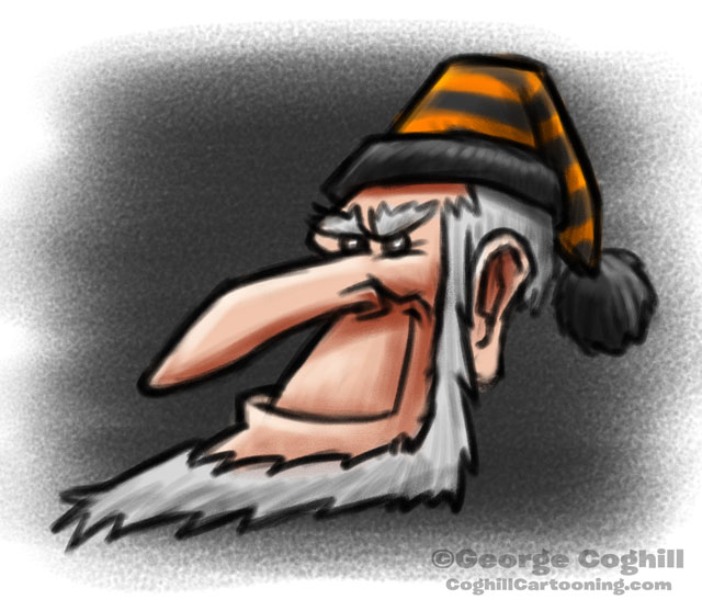 Halloween Scrooge Cartoon Character Sketch Coghill