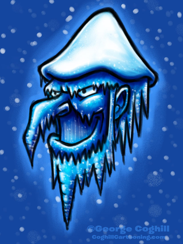 Jack Frost Cartoon Character Sketch 4
