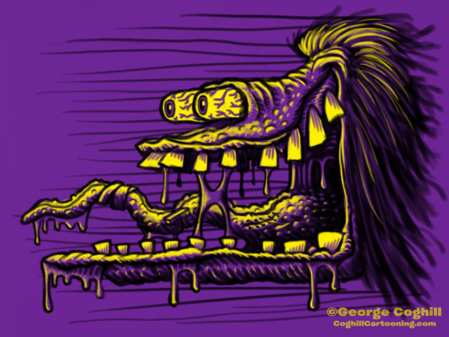 Monster Head Limited Palette Sketch 03 Coghill