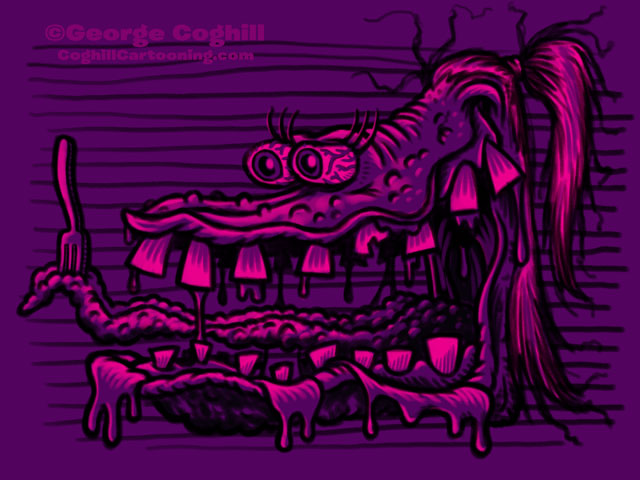Monster Head Limited Palette Sketch 04