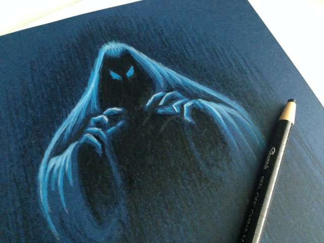 phantom-colored-pencil-drawing-ghost-guard-kickstarter-coghill